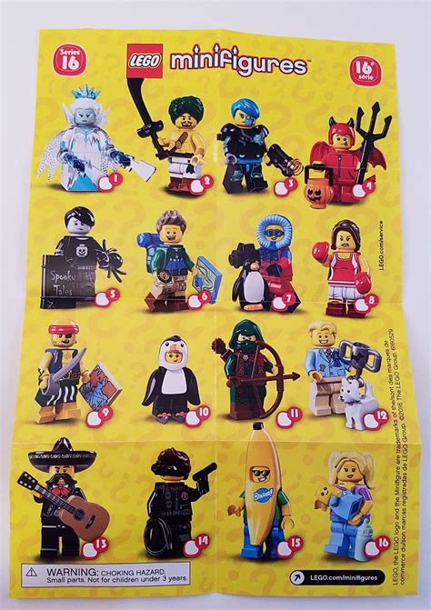 lego series 16 box distribution|lego series 16 characters.